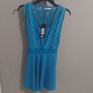 Katie Blue Lace Dress